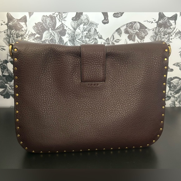 COACH PAGE 27 OXBLOOD WITH RIVETS GUC - Picture 8 of 16